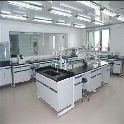 ISO9001 Epoksi Reçine MDF Kabine Çelik Laboratuvar Mobilyaları